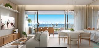 Apartamento 3 suítes vista mar