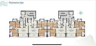 Apartamento 3 suítes vista mar