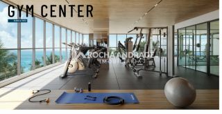 Apartamento de dois dormitórios pé na areia na pedra do sal