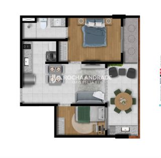 Apartamento de dois dormitórios pé na areia na pedra do sal