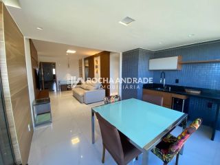Apartamento 2/4 com escritório (convertido em 3º quarto), vista mar deslumbrante – Porteira Fechada – Jaguaribe