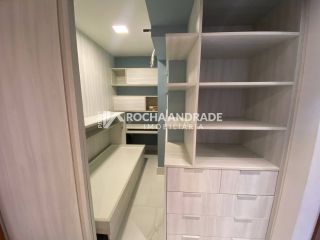 Apartamento 2/4 com escritório (convertido em 3º quarto), vista mar deslumbrante – Porteira Fechada – Jaguaribe