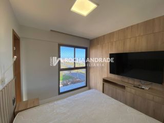 Apartamento 2/4 com escritório (convertido em 3º quarto), vista mar deslumbrante – Porteira Fechada – Jaguaribe