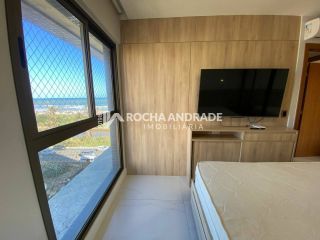 Apartamento 2/4 com escritório (convertido em 3º quarto), vista mar deslumbrante – Porteira Fechada – Jaguaribe