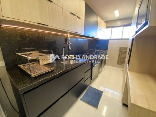 Apartamento 2/4 com escritório (convertido em 3º quarto), vista mar deslumbrante – Porteira Fechada – Jaguaribe