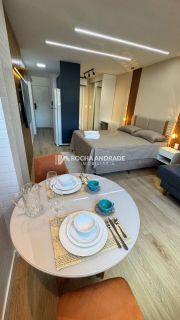 Studio mobiliado frente mar