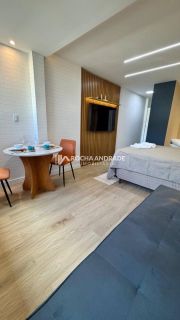 Studio mobiliado frente mar