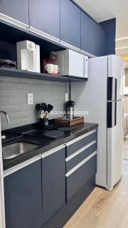 Studio mobiliado frente mar