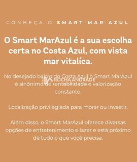 Quarto e Sala no Smart Marazul, com 31m² e vista mar permanente