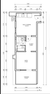 Quarto e Sala no Smart Marazul, com 31m² e vista mar permanente