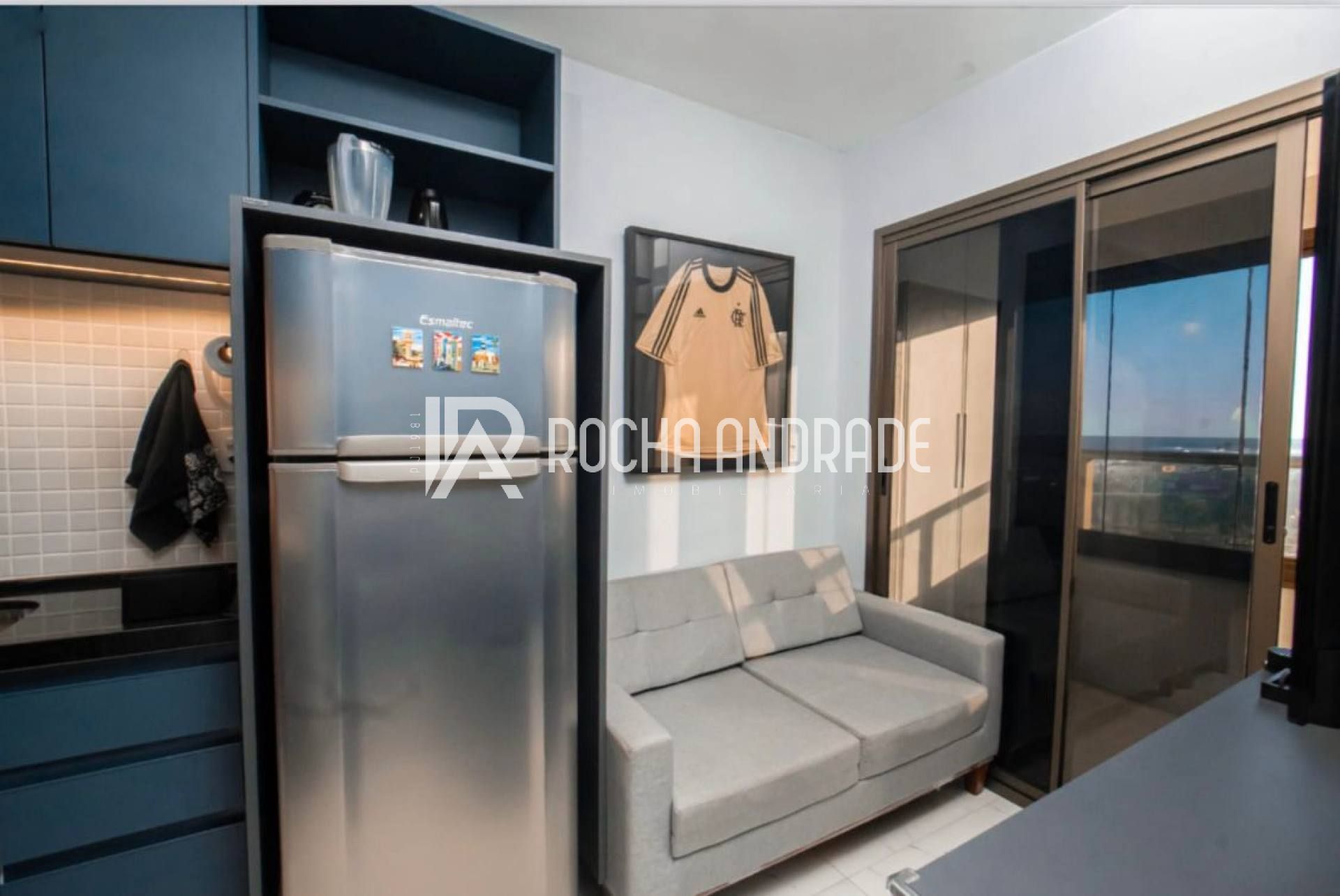 Lindo Studio com varanda e vista mar - porteira fechada -Oportunidade de investimento