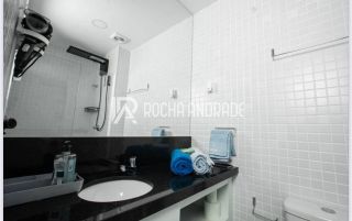 Lindo Studio com varanda e vista mar - porteira fechada -Oportunidade de investimento