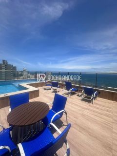 Lindo Studio com varanda e vista mar - porteira fechada -Oportunidade de investimento