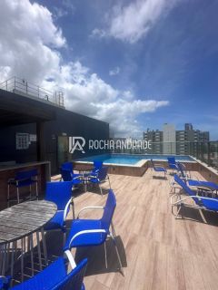 Lindo Studio com varanda e vista mar - porteira fechada -Oportunidade de investimento