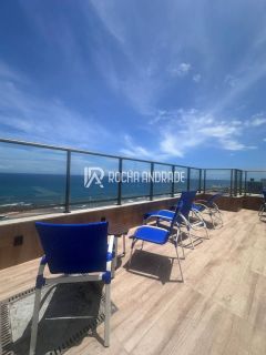 Lindo Studio com varanda e vista mar - porteira fechada -Oportunidade de investimento