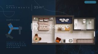 Infinity Salvador – Frente mar em Ondina | 1 Quarto.  Alto padrão e valorização