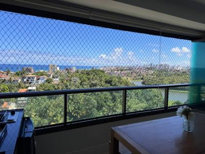 Três suítes duas vagas vista mar