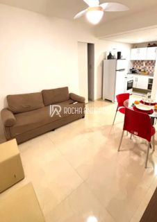 Apartamento Mobiliado de 1/4 com Piscina e Garagem em Armação