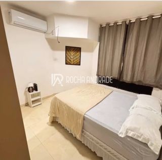 Apartamento Mobiliado de 1/4 com Piscina e Garagem em Armação