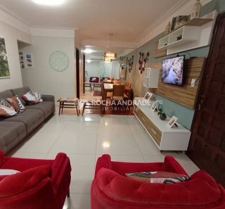 Apartamento Para Vender Mobiliado com 3 quartos,1 suíte, Vaga de garagem no bairro Costa Azul em Salvador