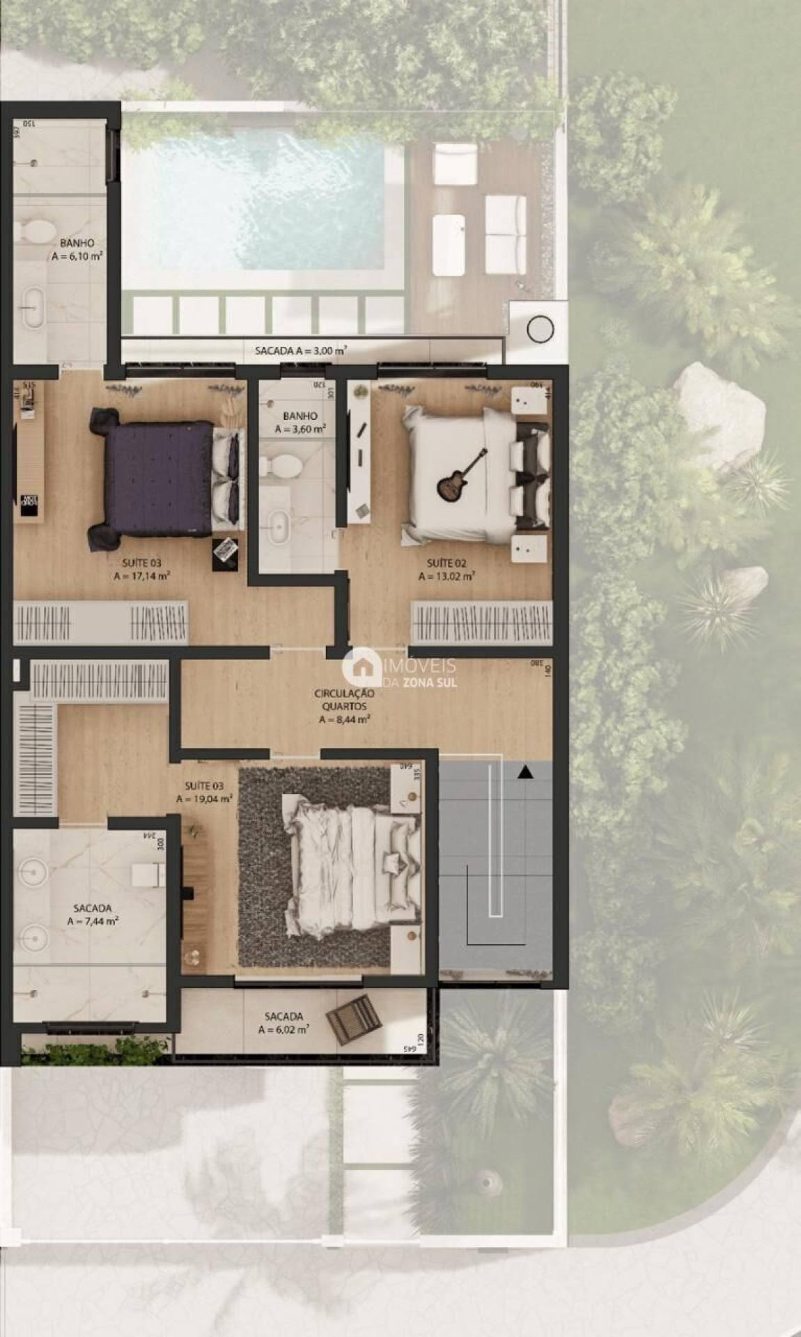 Casa para Vender com 2 vagas de garagem com 3 quartos 3 banheiros 3 suítes no bairro Tristeza em Porto Alegre/RS