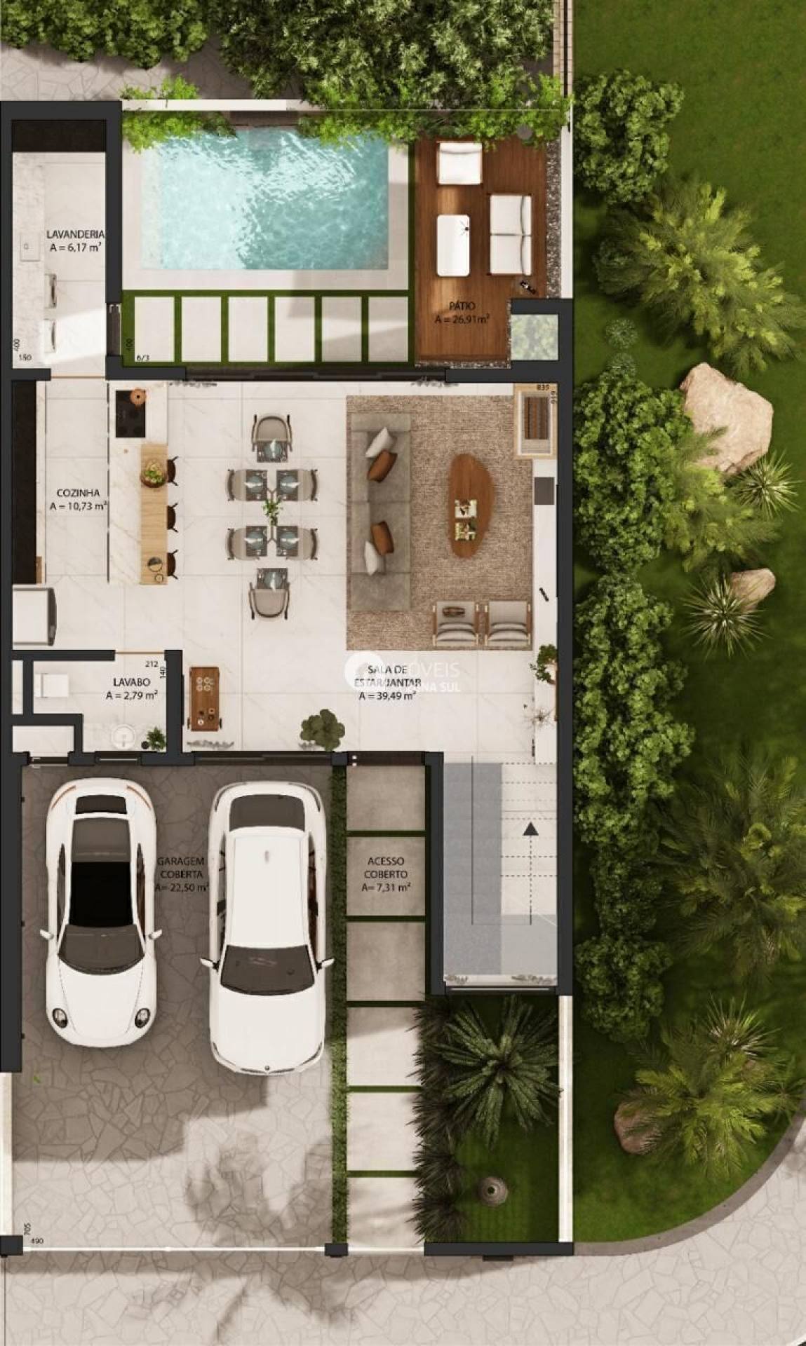 Casa para Vender com 2 vagas de garagem com 3 quartos 3 banheiros 3 suítes no bairro Tristeza em Porto Alegre/RS