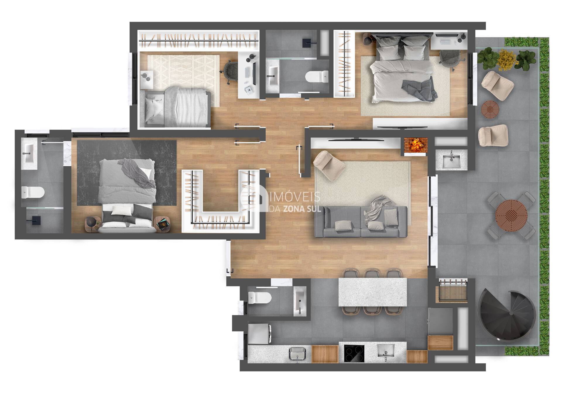 Apartamento com Rooftop na Tristeza