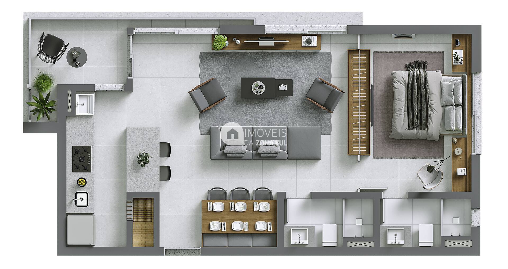 Lançamento de Apartamentos de 1 e 2 Suítes no Bairro Bela Vista