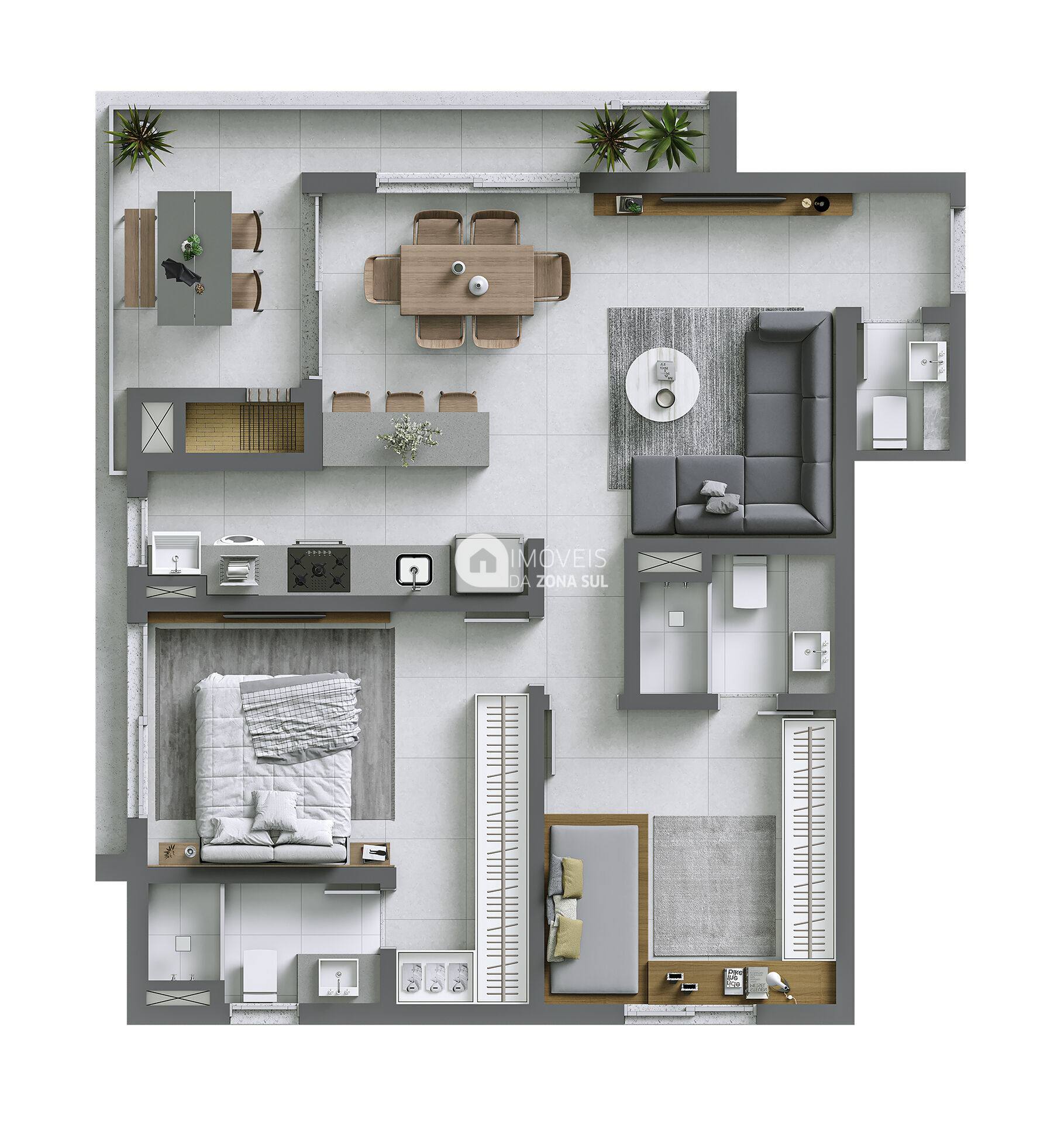 Lançamento de Apartamentos de 1 e 2 Suítes no Bairro Bela Vista