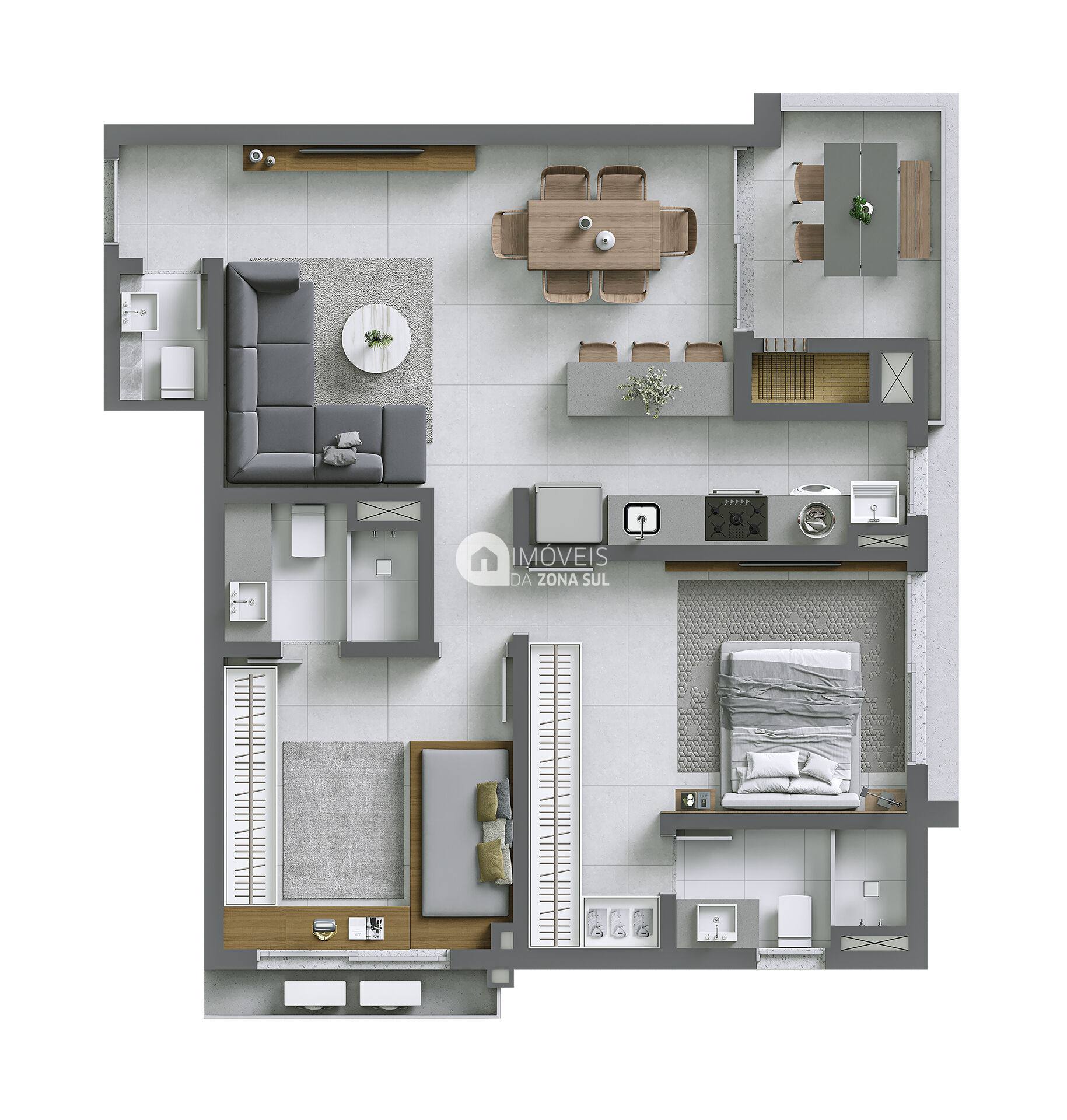 Lançamento de Apartamentos de 1 e 2 Suítes no Bairro Bela Vista