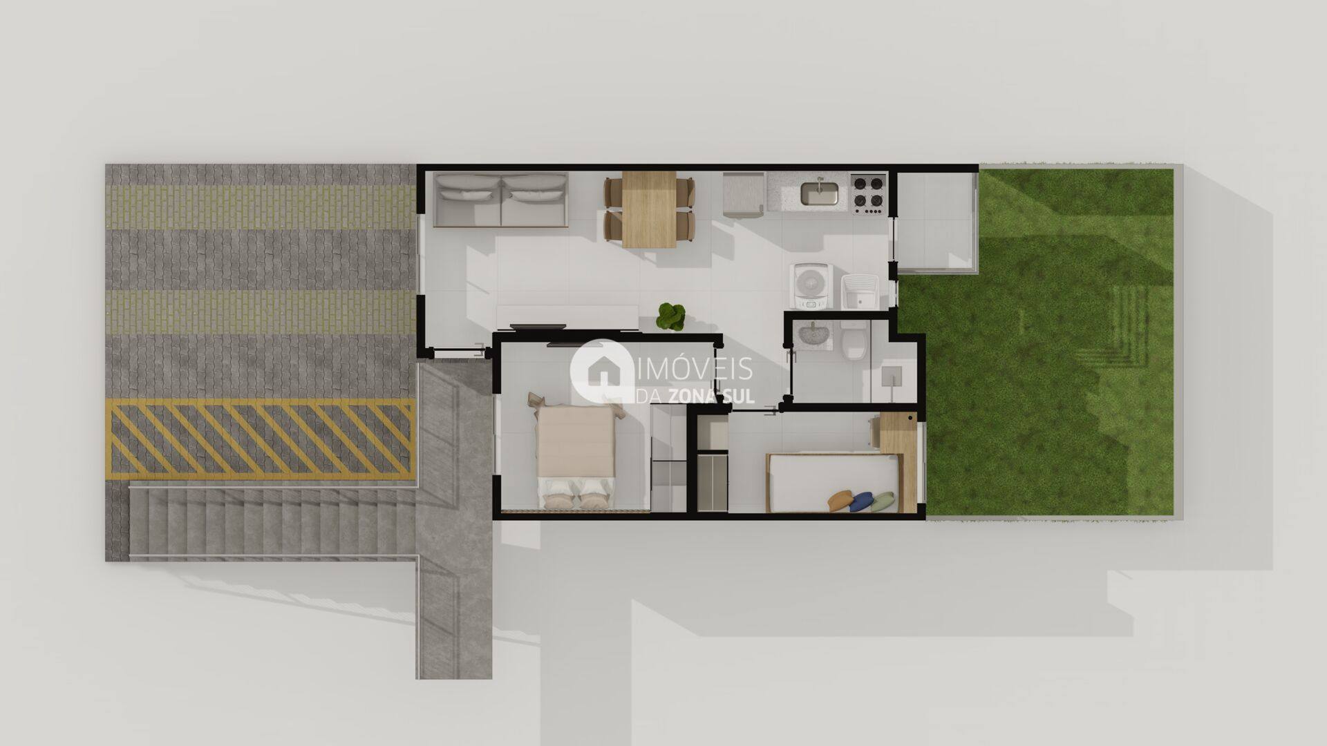 Apartamento com 2 Dormitórios com opção de Pátio