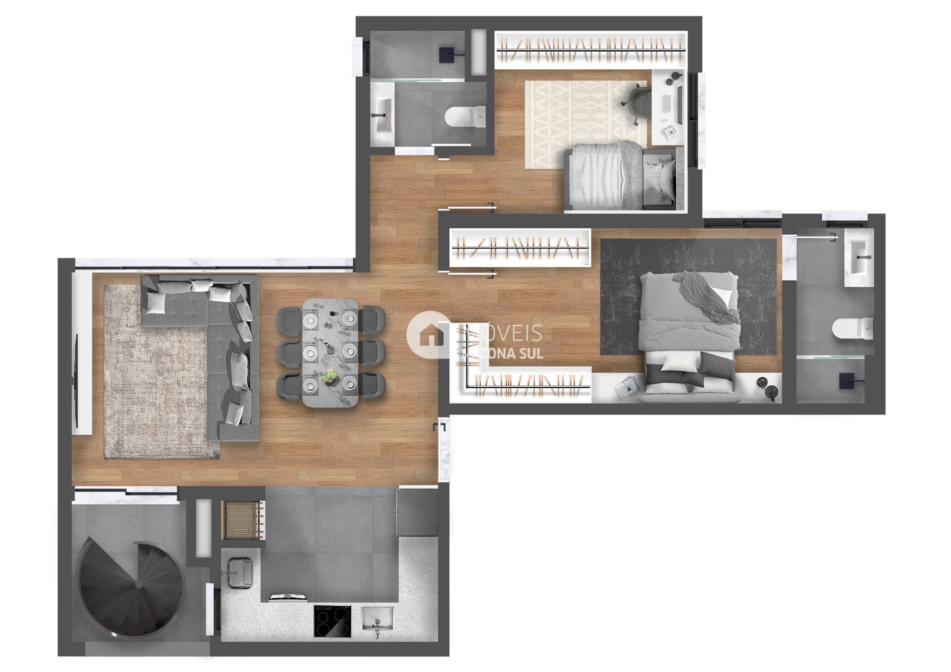 Apartamento com Rooftop na Tristeza