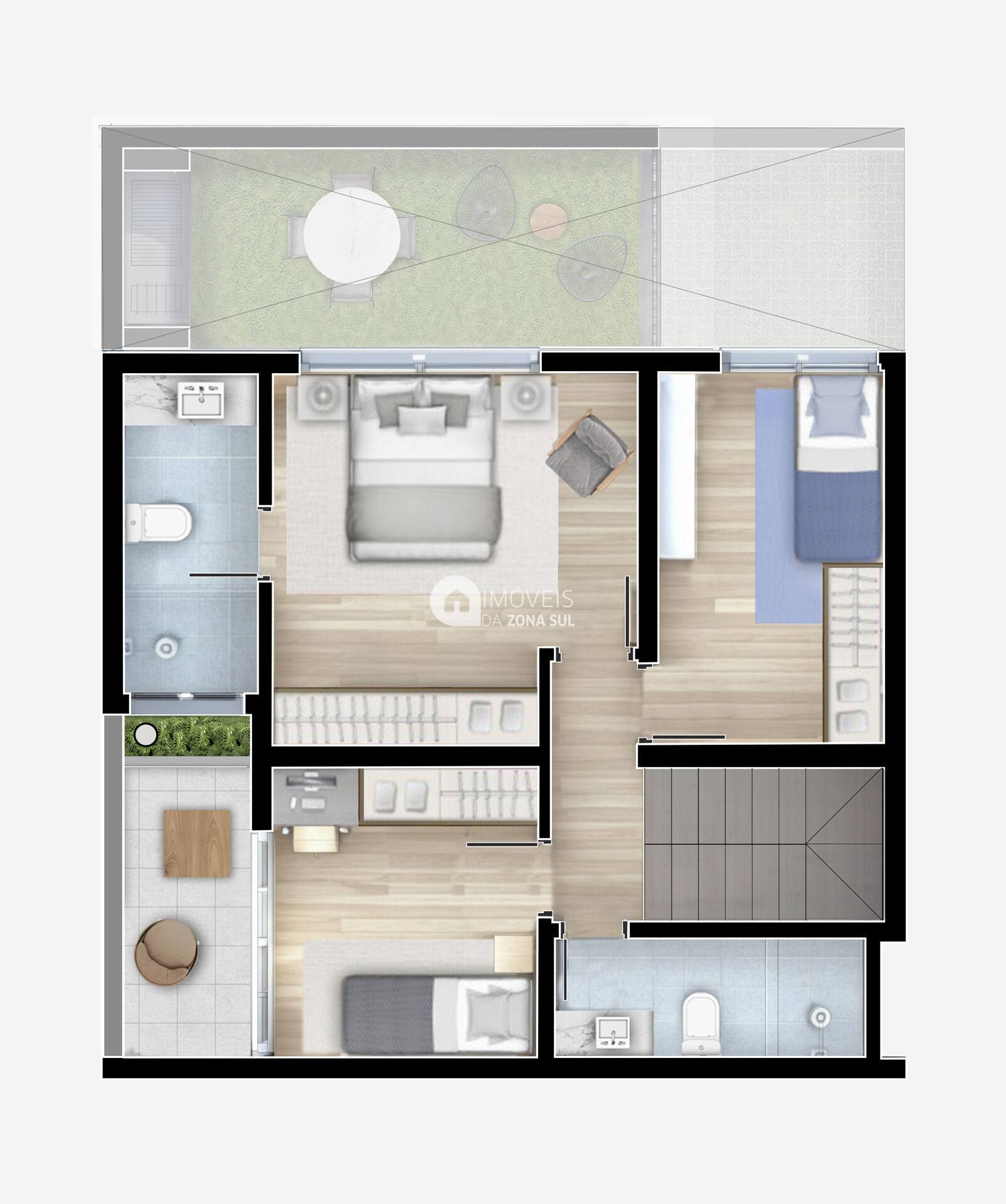 Apartamento Triplex no coração da Tristeza