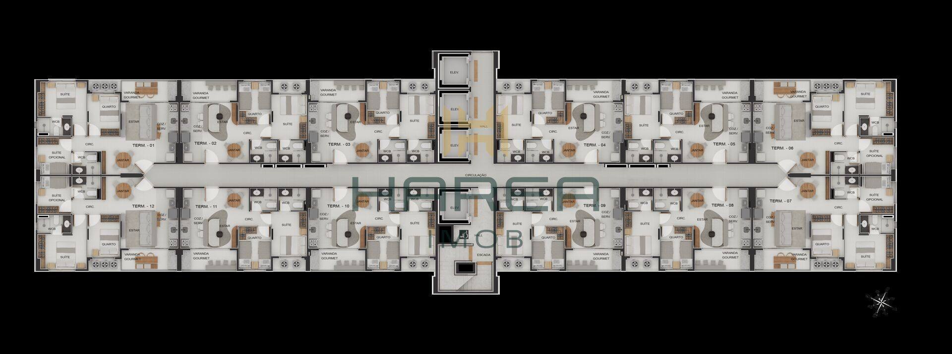 Apartamento de 2 e 3 quartos com suíte e varanda gourmet