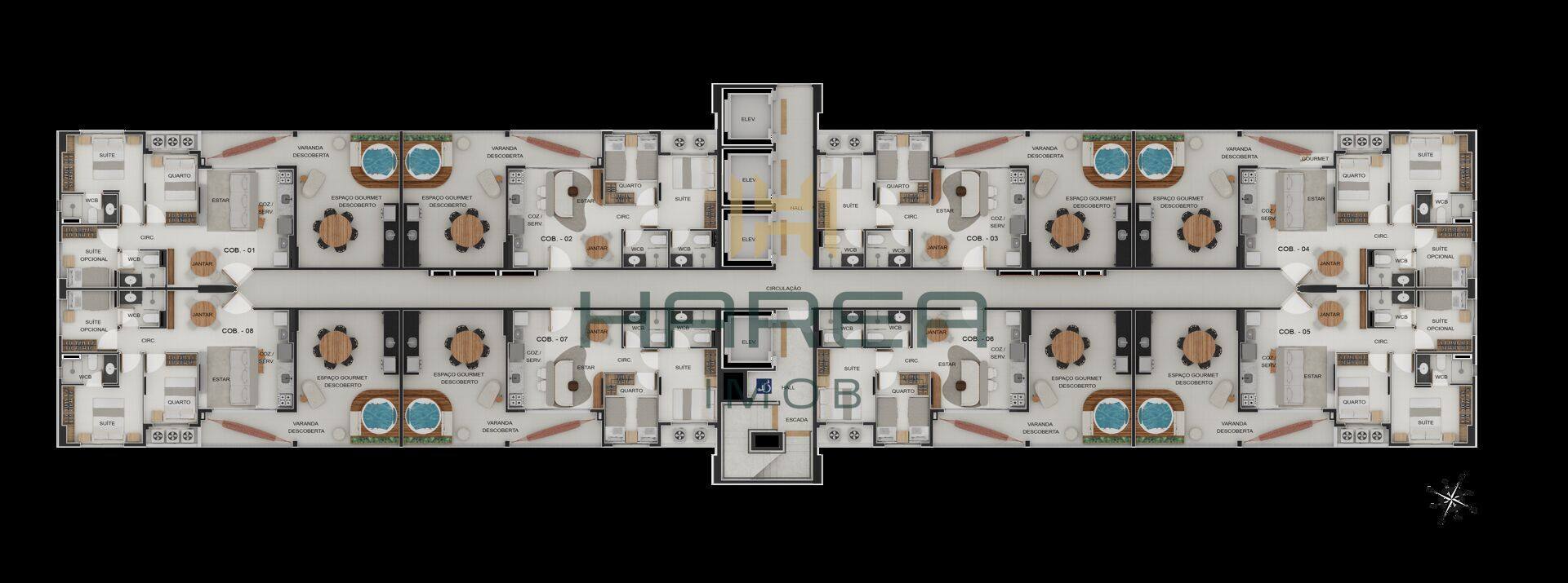 Apartamento de 2 e 3 quartos com suíte e varanda gourmet