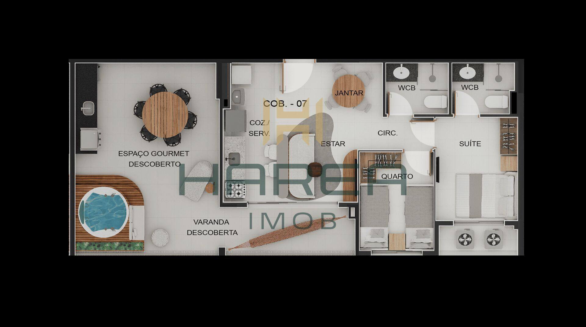 Apartamento de 2 e 3 quartos com suíte e varanda gourmet
