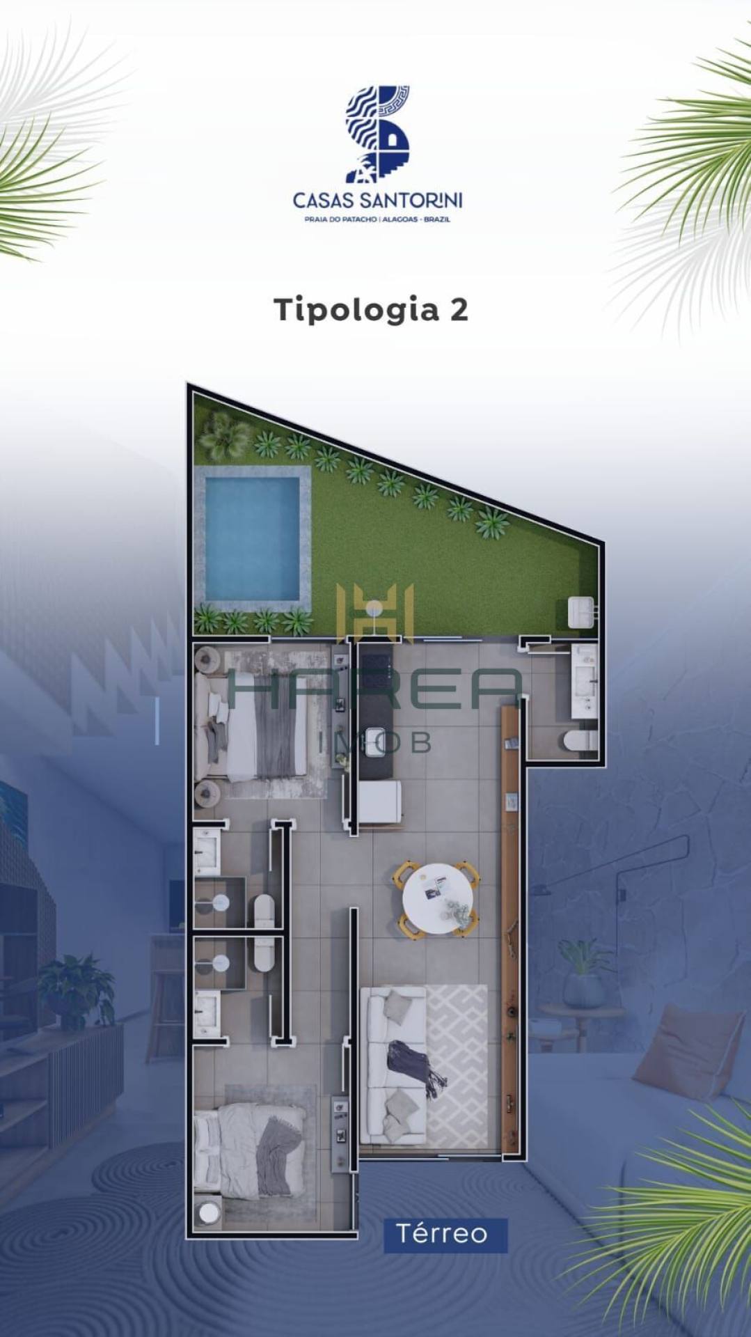 Casas Santorini: Exclusividade e Investimento na Praia do Patacho