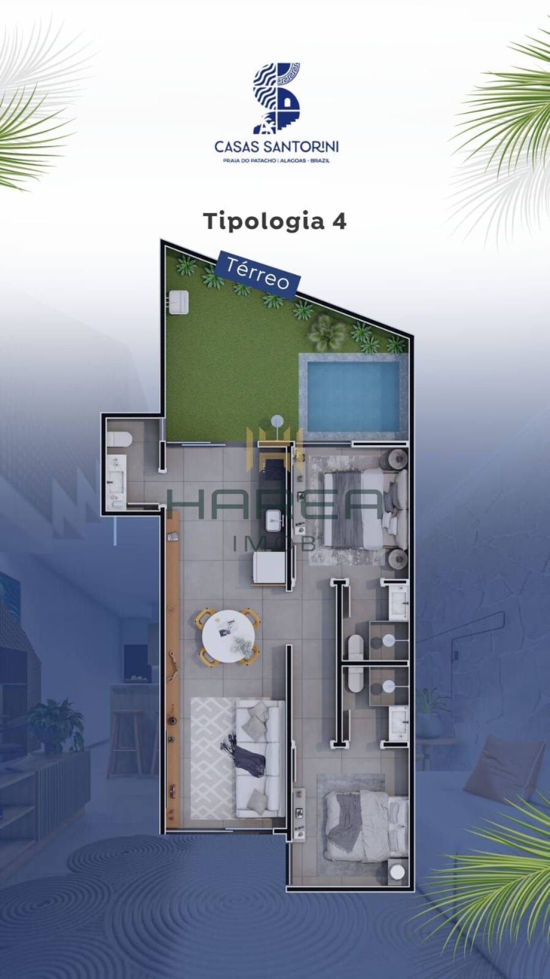 Casas Santorini: Exclusividade e Investimento na Praia do Patacho