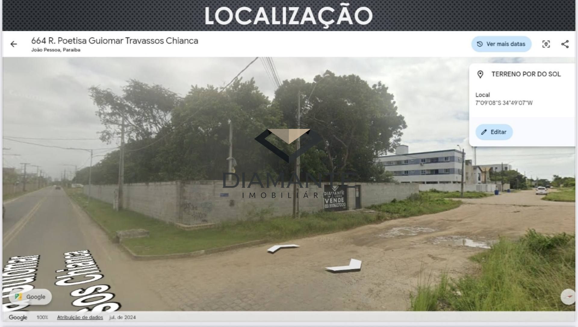 Lote / Terreno Comercial Para Vender no bairro Portal do Sol em João Pessoa