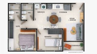 APARTAMENTOS À VENDA PELO MINHA CASA MINHA VIDA NO RESIDENCIAL MENTON