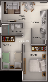 Apartamento Para Vender com 2 quartos no bairro Jardim Paulistano em Campina Grande