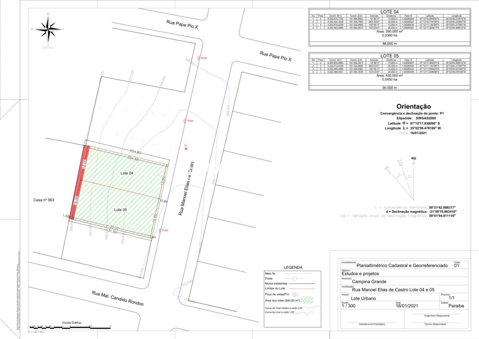 Lotes para Vender no bairro Alto Branco em Campina Grande - PB