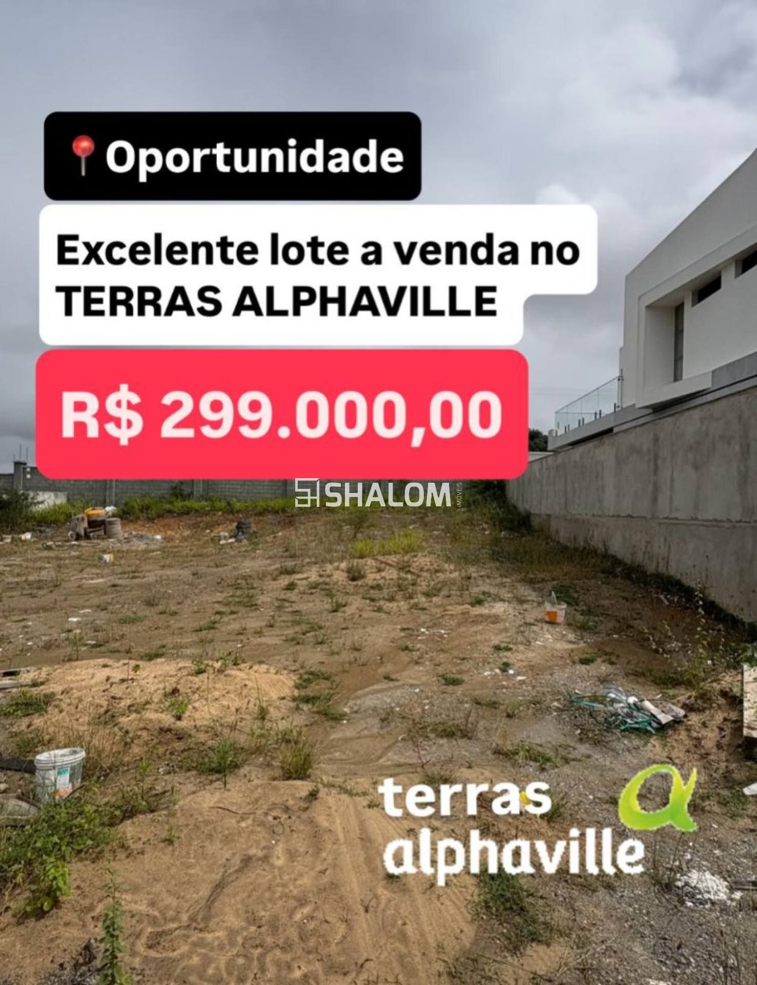 Lote para Vender no Condomínio Terras Alphaville em Campina Grande - PB