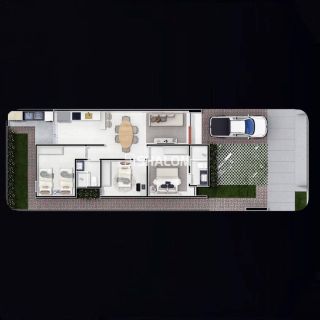 Casa para Vender com 2 quartos sendo 1 suíte no Village Sudoeste Privê no Portal Sudoeste em Campina Grande - PB