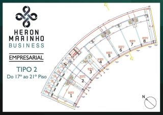 Combo Premium: Salas 1807 + 1808 Unificadas no Empresarial Heron Marinho para Alugar na Vila Cabral em Campina Grande - PB