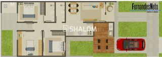Casas para Vender com 3 quartos sendo 1 suíte no Village Sudoeste Privê no Portal Sudoeste em Campina Grande - PB