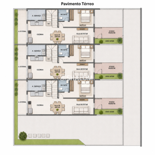 Casas Duplex para Vender com 3 suítes nas Malvinas em Campina Grande - PB