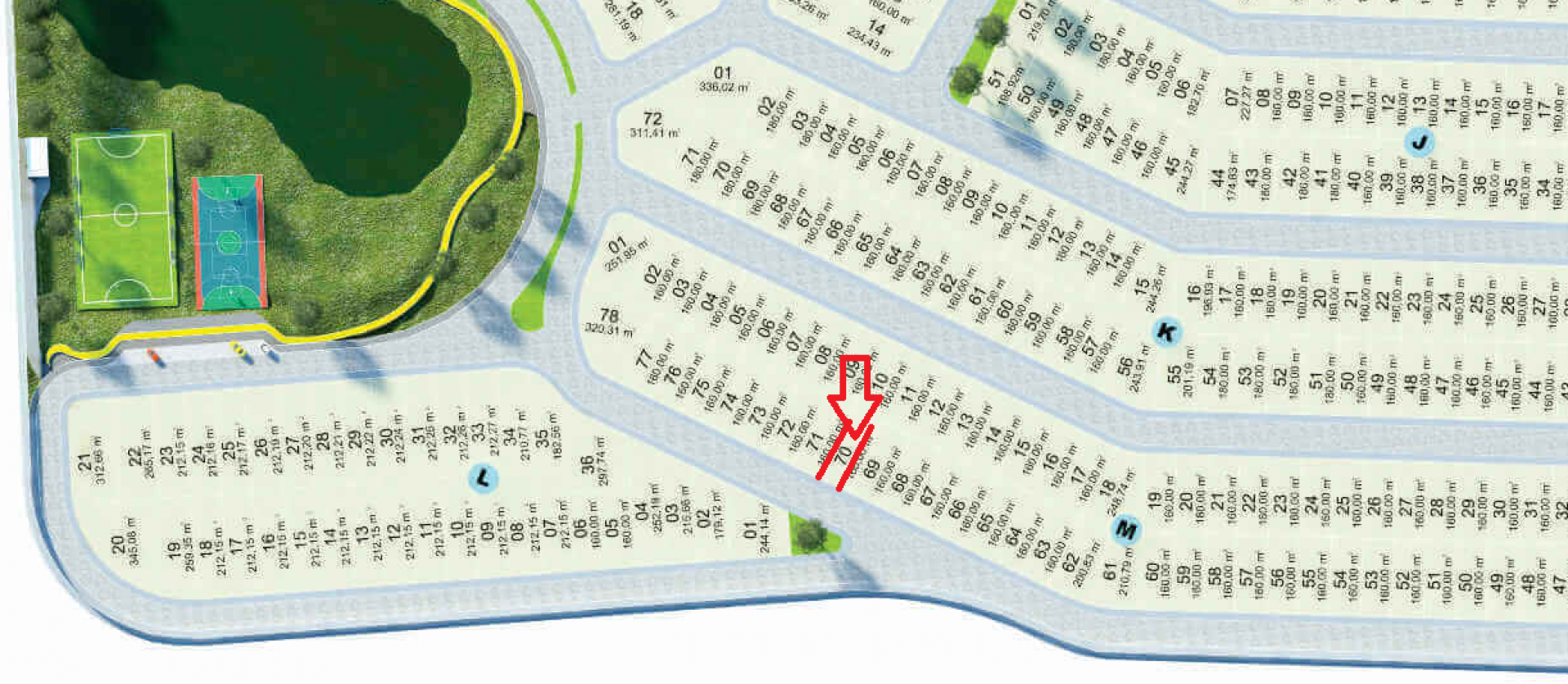 Terreno no Monteville Residence Privê