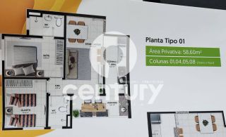 Apartamento Para Vender com 2 quartos 1 suítes no bairro Espaço Tropical em Barra Dos Coqueiros