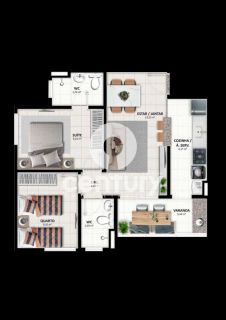 Apartamento para Alugar no Cond. Moradas da Barra - Barra dos Coqueiros